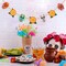 Day of The Dead Decoration Felt Sugar Skull Marigold Flowers Banner (	Orange)